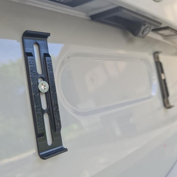 Actual product image 21cars Click licence plate holder portrait format (Front + rear, Portrait format)