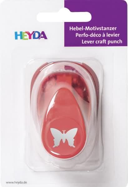 Actual product image Heyda Motif punch butterfly, small, colour: red