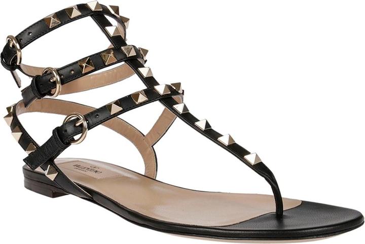 Actual product image Valentino Garavani Rockstud Flip-Flop Sandals (36)