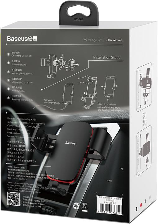 Produktbild Baseus Metal Age Gravity Car Mount (Outlet Version)