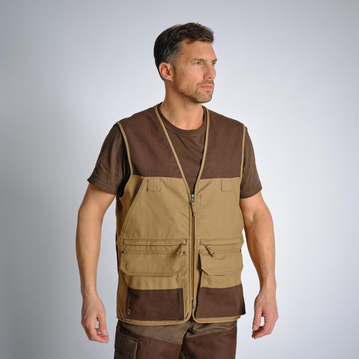 Produktbild Solognac Jagdweste 500 Renfort viele Taschen braun (3XL)