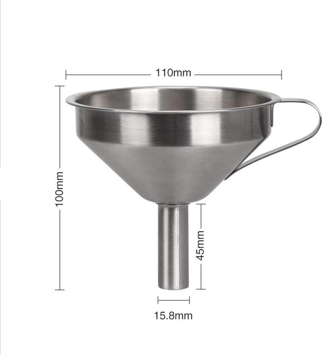 Produktbild Purecrea Edelstahl Resin Trichter mit Filter 11cm