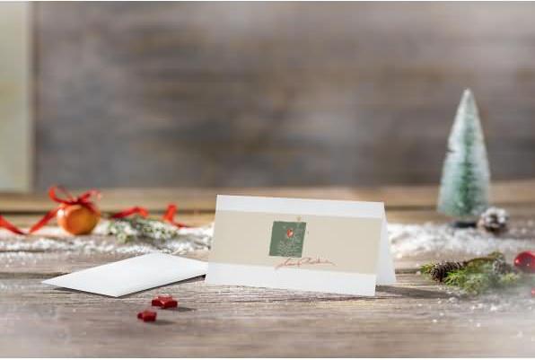 Produktbild Sigel 10 Weihnachtskarten White Apple DIN lang (10 Stk.)