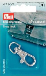 Produktbild Prym Karabinerhaken, silber 7 x 38 mm, Karte 1 Stk.