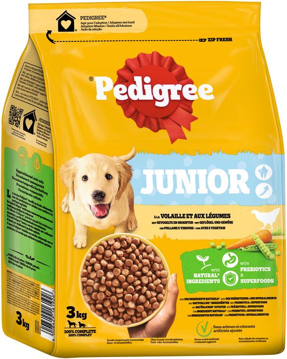Produktbild Pedigree Junior Gefluegel&Gem. (Junior, 3 Stk., 3000 g)
