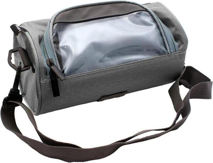 Actual product image Dunlop - Fahrradlenkertasche/Gepäcktasche mit Smartphonetasche (grau) (1.20 l, Handlebar bag)
