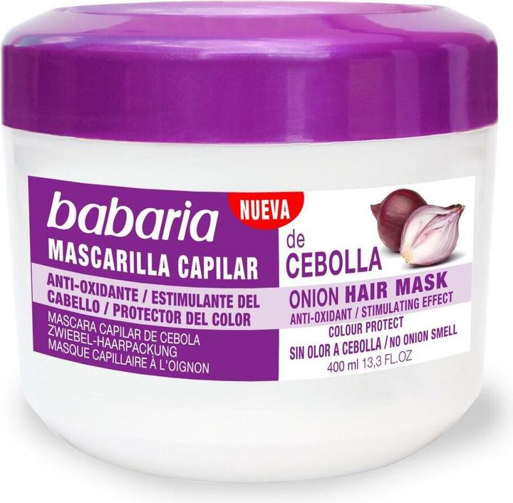 Actual product image Babaria Mascarilla Capilar De Cebolla Sin Olor 400ml (400 ml)