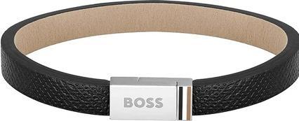 Hugo Boss Modern leather bracelet Jace 1580336 - Length: 17.5 cm (17.50 cm, Leder)