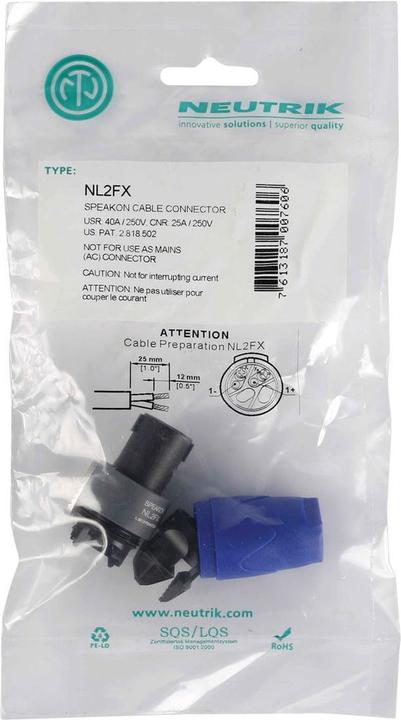 Produktbild Neutrik Speakon Stecker (Stecker und Verbinder)