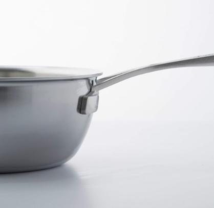 Actual product image Demeyere Sauté pan Industry with lid (24 cm, Frying pan, Stainless steel)