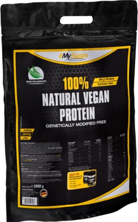 My Supps 100% Natural Vegan Protein (2000g Beutel) (Neutral, 1 Stk., 2000 g)
