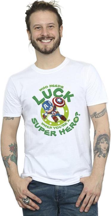 Produktbild St Patrick's Day Captain America Luck TShirt (M)