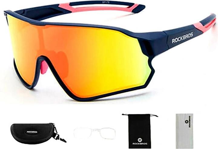 Rockbros 10134PL occhiali da ciclismo polarizzanti - blu (Blu)