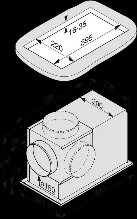 Actual product image Miele DUU 2900 Conversion kit circulating air