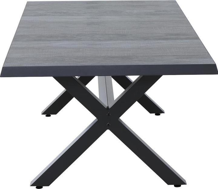 Produktbild Siena Garden Sincro Ausziehtisch 200x100cm matt anthrazit / wood-grey (200 cm)