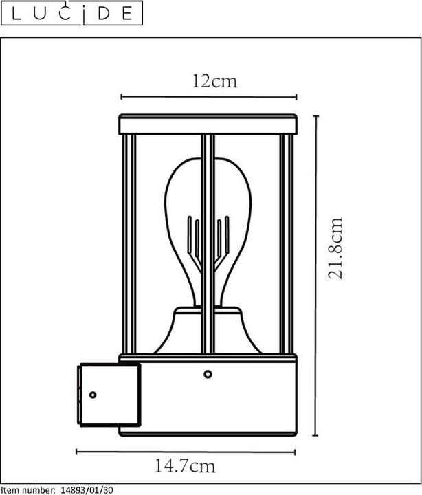 Actual product image Lucide Lori (E27, IP44)