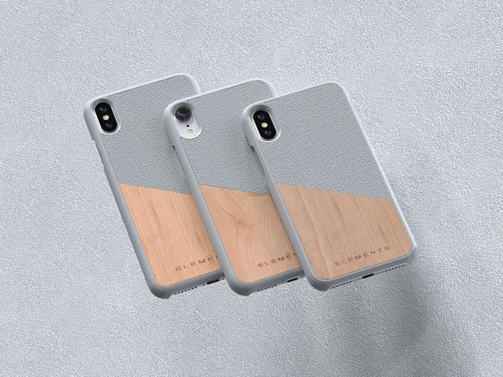 Produktbild Nordic Elements Original Helium - Iphone Xs Max Case with Real Maple Wood (Light Gray) (Apple iPhone XS Max)