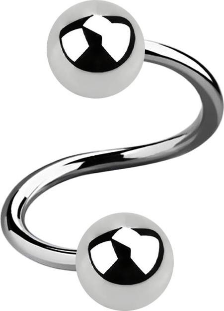 Star Piercing Ring silber gebürstet