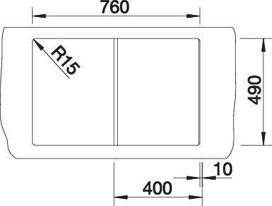 Produktbild Blanco Claron 4 S-IF (Einbauspüle, 78 cm, 51 cm)