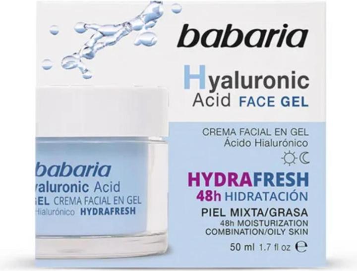 Actual product image Babaria Hyaluronic Acid Facial Gel Cream 50ml (50 ml, Face gel)