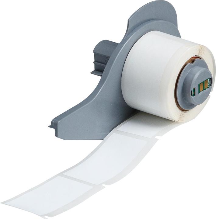 Productafbeelding Brady M7-20-351, fraudebestendig vinyl, wit, mat, 25,40 x 50,80 mm (100 stuks) (2.54 cm)