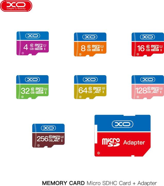 Energy Label xO memory card 128GB microSDHC cl. 10 + adapter (128 GB, microSDHC, UHS-I)