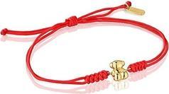 Actual product image Tous - Red Kabbalah bracelet with a golden teddy bear 1004025200