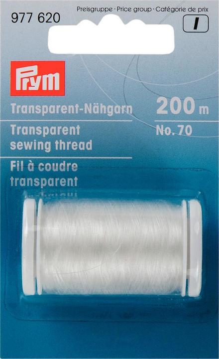 Produktbild Prym Nähfaden, transparent hell Karte 200 m (200 m)