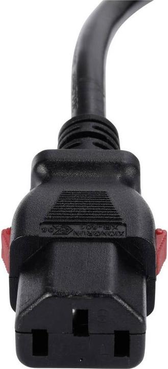 Produktbild Sygonix SY-6733074 Kaltgeräte Anschlusskabel Schwarz 3 m verriegelbar, Spiralka (3 m)