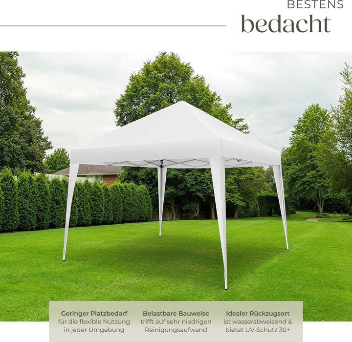 Actual product image tectake Folding Gazebo Linosa | 3x3m with UV protection (300 cm, 300 cm)