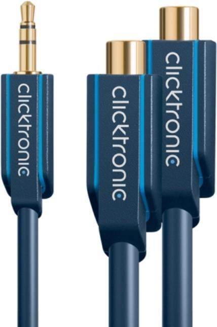 Produktbild Goobay MP3 Y-Adapter (0.10 m, 3.5mm Klinke (AUX), Cinch)