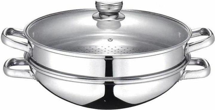 Produktbild Baumalu Wok Pfanne Wok 2-en-1 (32 cm, Wok Pfanne, Edelstahl)