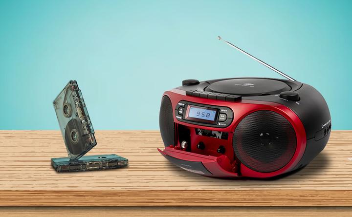 Produktbild Aiwa Radijo kasetė BBTC550RD 6W Raudona (FM, Bluetooth)