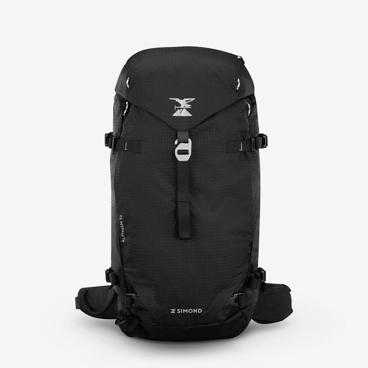 Image du produit Simond Sac à dos d'alpinisme polyvalent et modulable, Alpinism 33 noir (33 l)