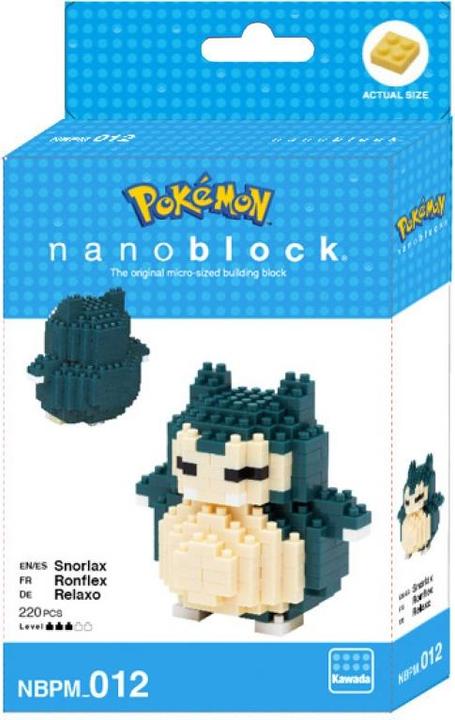 Actual product image Nanoblock Pokemon Snorlax