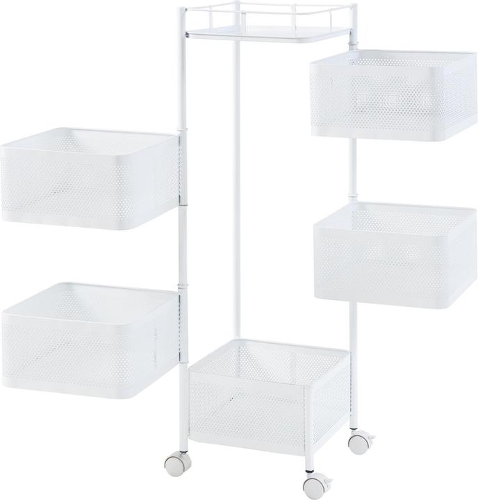 Actual product image En.Casa Sunndal trolley with 5 levels 94.5x27x27cm White