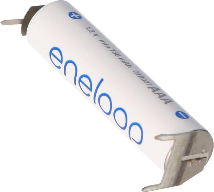 Actual product image Panasonic Battery BK-4MCC Micro AAA battery with 3 print contacts (1 pcs., AAA, 750 mAh)