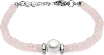 Trolli Troli - Gentle pink beaded bracelet with pearl VESB0712S-C-PET (L)