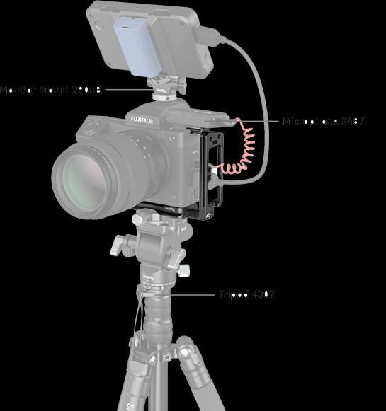 Image du produit SmallRig Support en L dédié pour FUJIFILM GFX100 II 4514