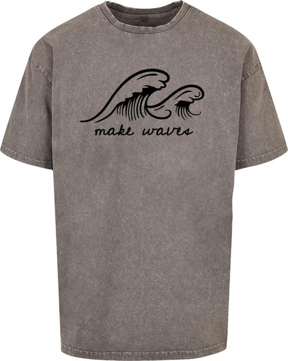 Merchcode Summer - Make waves Acid Washed Oversize Tee - 113039 (XXL)