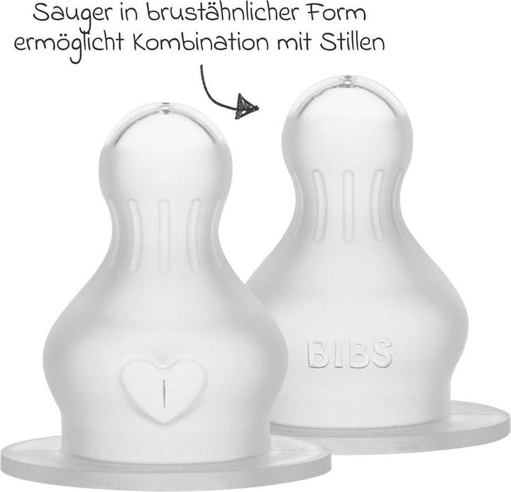 Immagine prodotto Bibs Bottiglia di aspirazione in silicone a flusso lento 2 pezzi