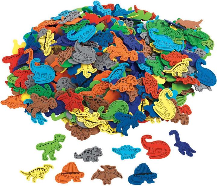 Colourings - Dinosaur figures foam, 500pcs.