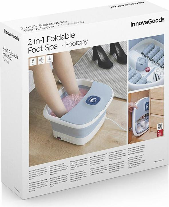 Produktbild InnovaGoods Klappbares Fussbad mit Rollen und Hydromassage Footopy