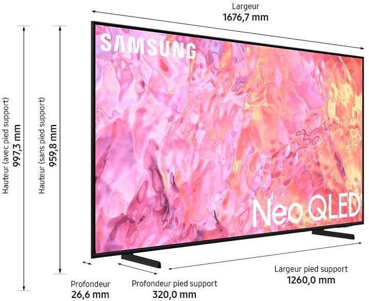 Image du produit Samsung QE75Q60C (75", Q60C, QLED, 4K, 2023)
