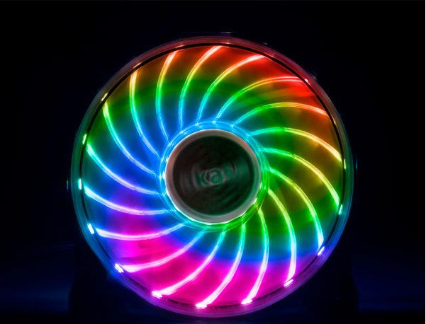 Produktbild Akasa Vegas X7 LED Lüfter, RGB (120 mm, 1 x)