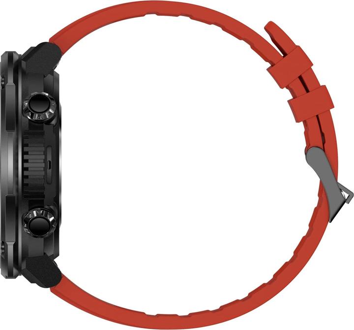 Actual product image Gravity GT21-6 Smartwatch + rotes Silikonarmband