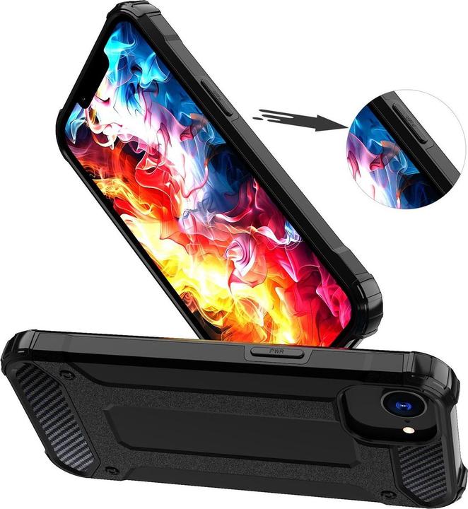 Image du produit Hurtel Hybrid Armor Case für iPhone 16e - Blau (Apple iPhone 16e)