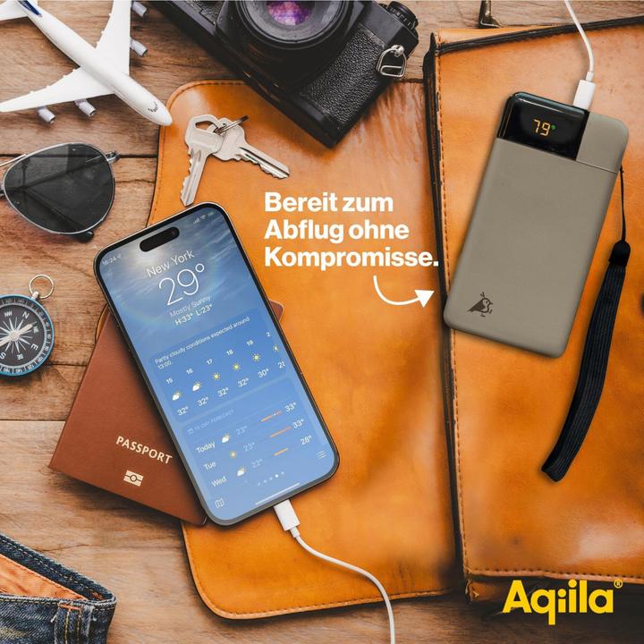 Actual product image Aqiila Powerbird B10B - Powerbank 10000 mAh, 20W - Moss (10000 mAh, 20 W, 37 Wh)