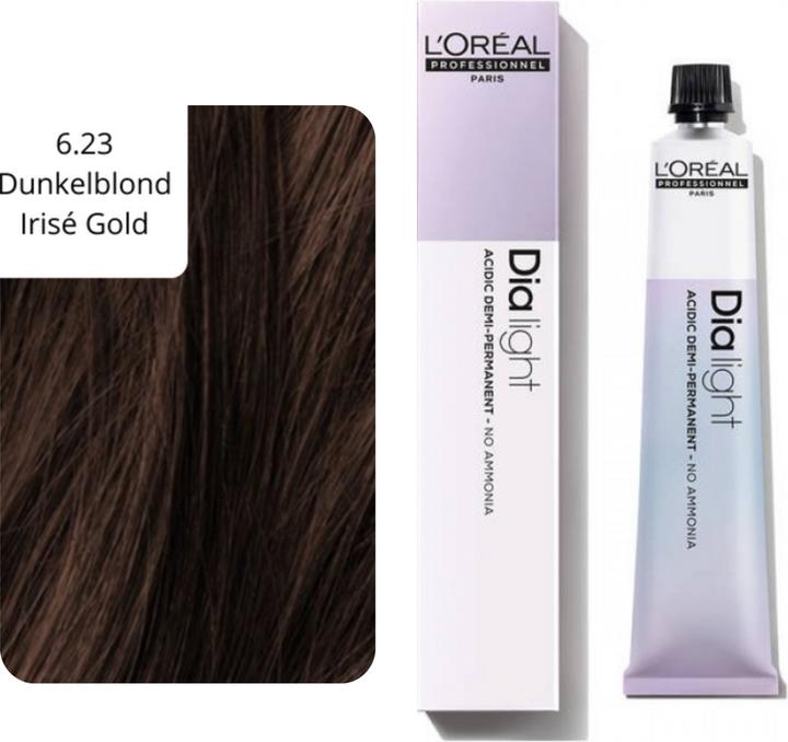 Actual product image L'Oréal Professionnel Slide Light (6.23 Dark Blonde Irisé Gold)