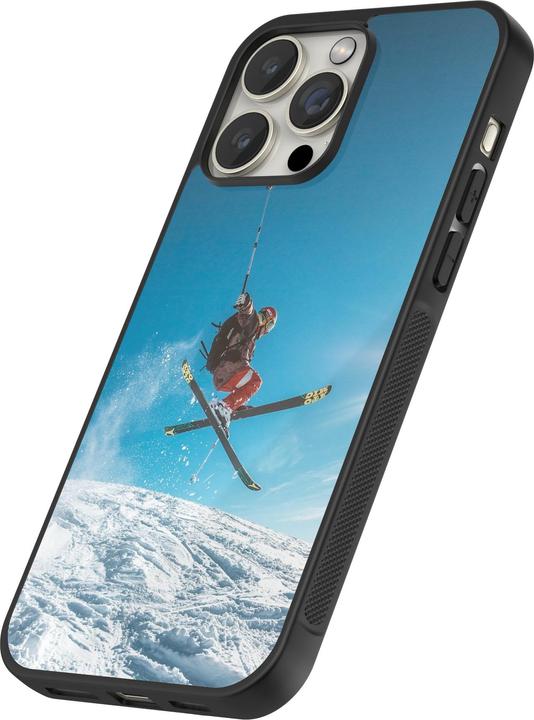 Image du produit PhoneLook Coque Silicone rigide noir Winter 22 Ski Jump (Apple iPhone 15 Pro)